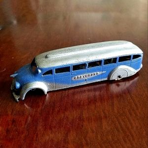 1930's Tootsies Toy Vintage Greyhound Bus  +2 More BONUS Toys